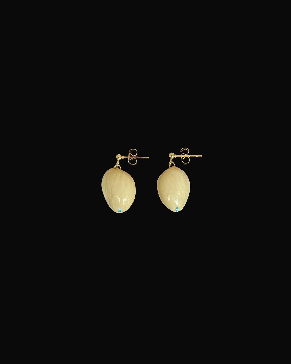 Pistachio Shell Drip Stitch Earrings