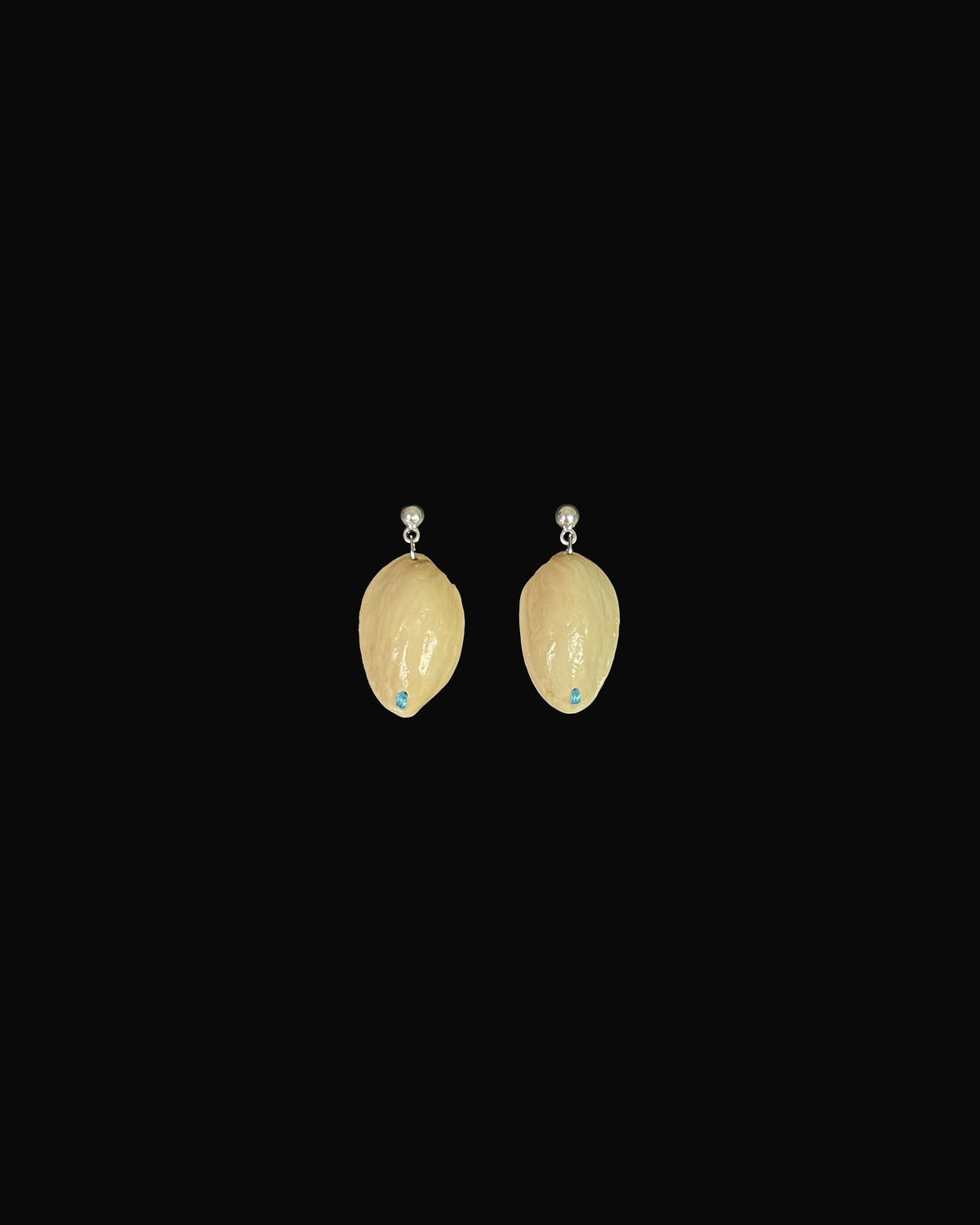 Pistachio Shell Drip Stitch Earrings
