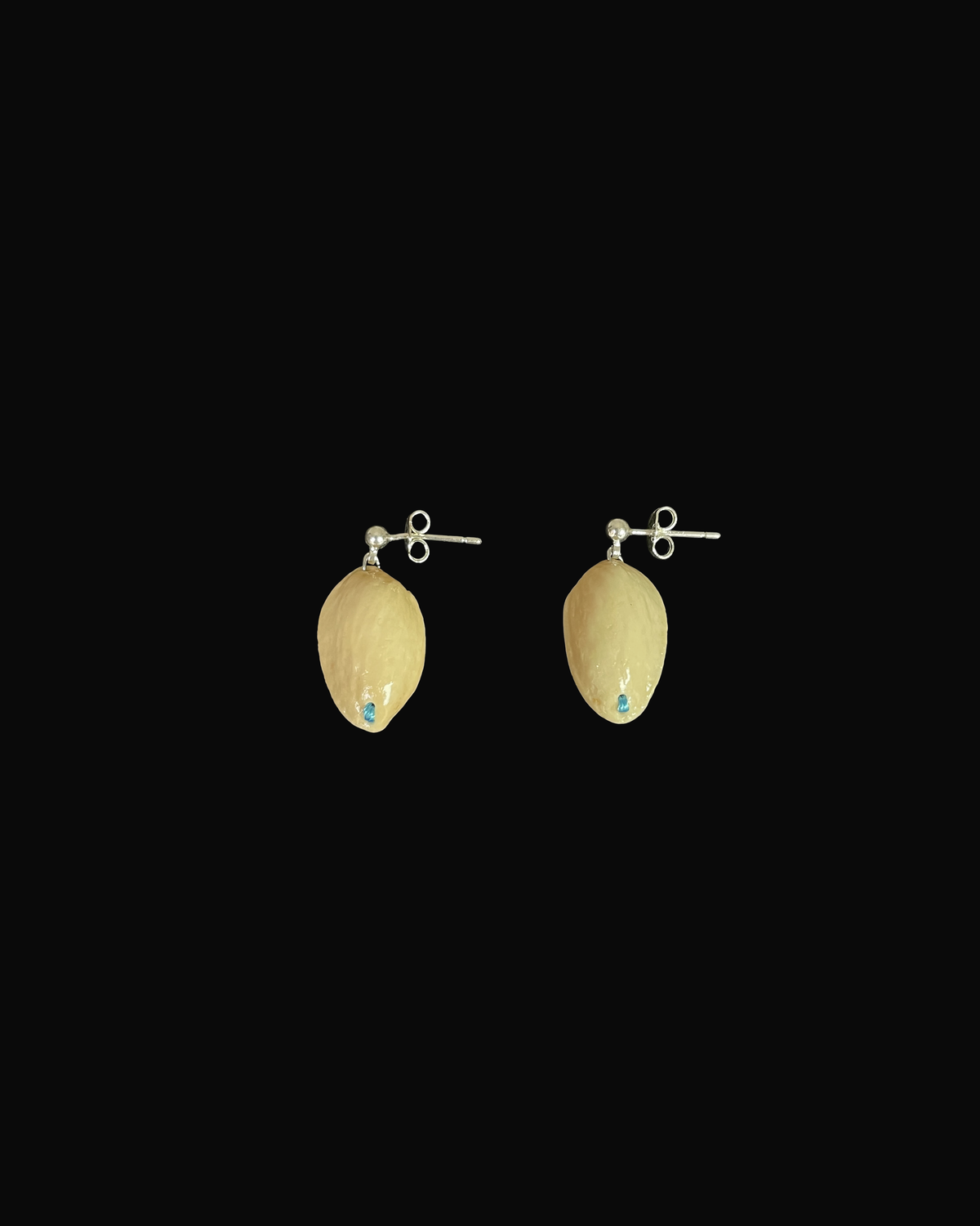 Pistachio Shell Drip Stitch Earrings